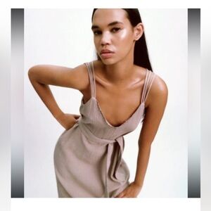 Zara light purple Midi Dress small